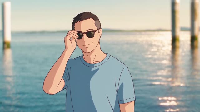 The same moment, anime